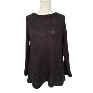Wooden Ships Paola Buendia Crewneck Sweater Women's X/S Black Mohair Wool Blend